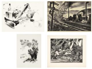 Louis Lozowick - Four Prints By The Artist