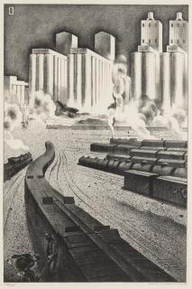 Louis Lozowick - Granaries of Democracy