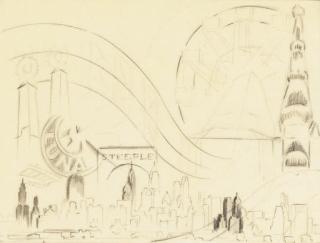 Louis Lozowick - Luna Park