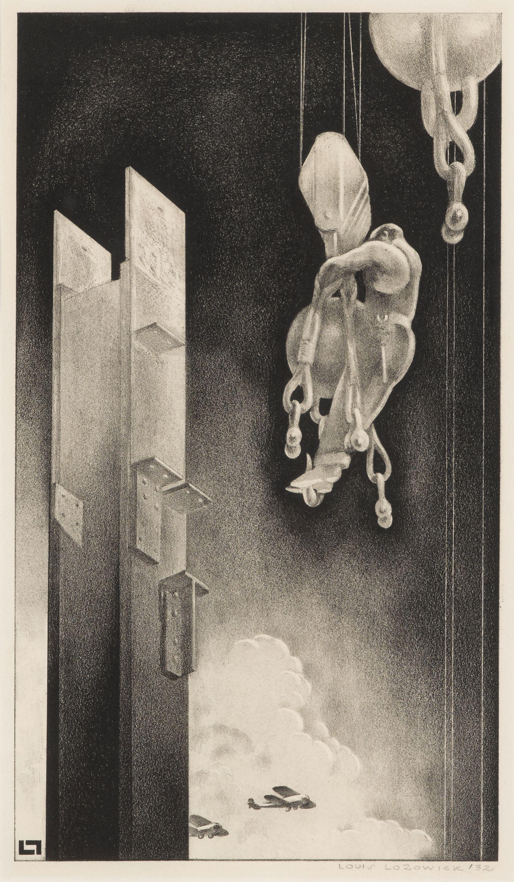 Louis Lozowick - Mid-air