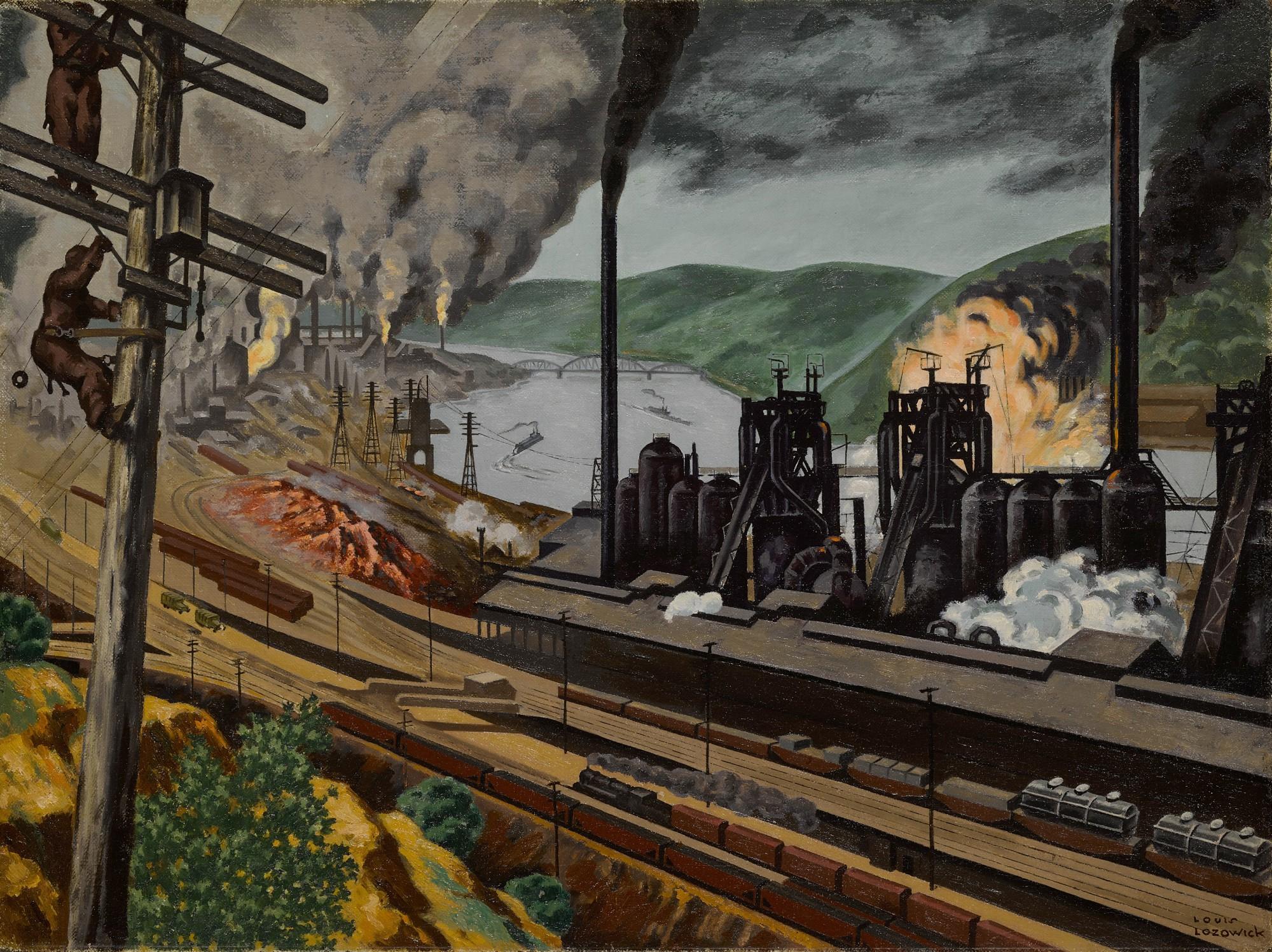 Louis Lozowick - Steel Valley