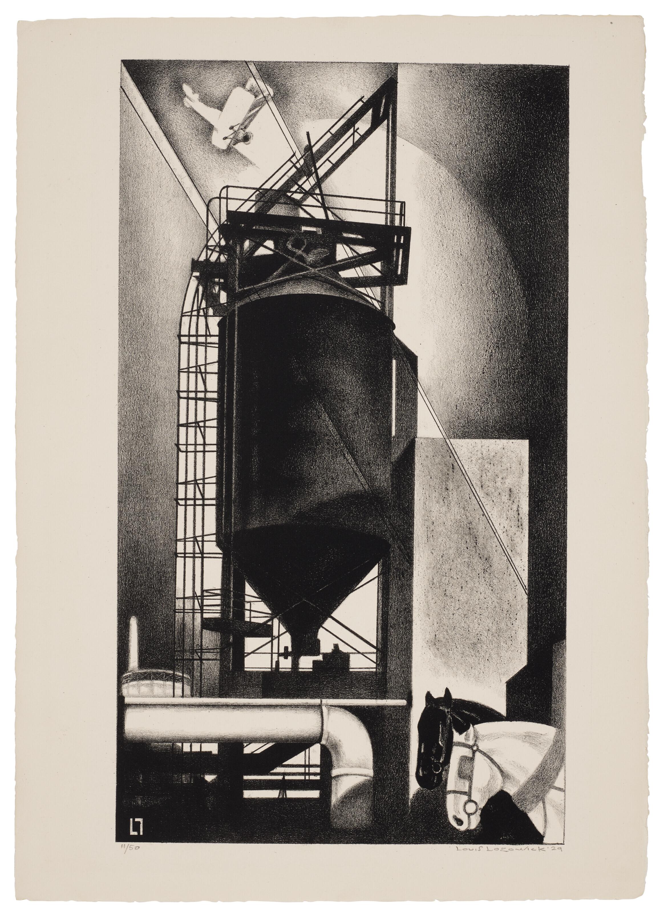 Louis Lozowick - Tanks #1