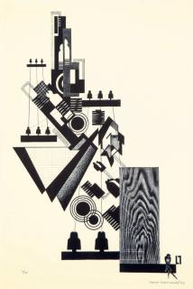 Louis Lozowick - Tel and Tel (Flint 235)