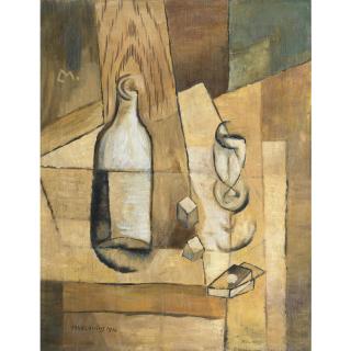 Louis Marcoussis - Bouteille Et Verre