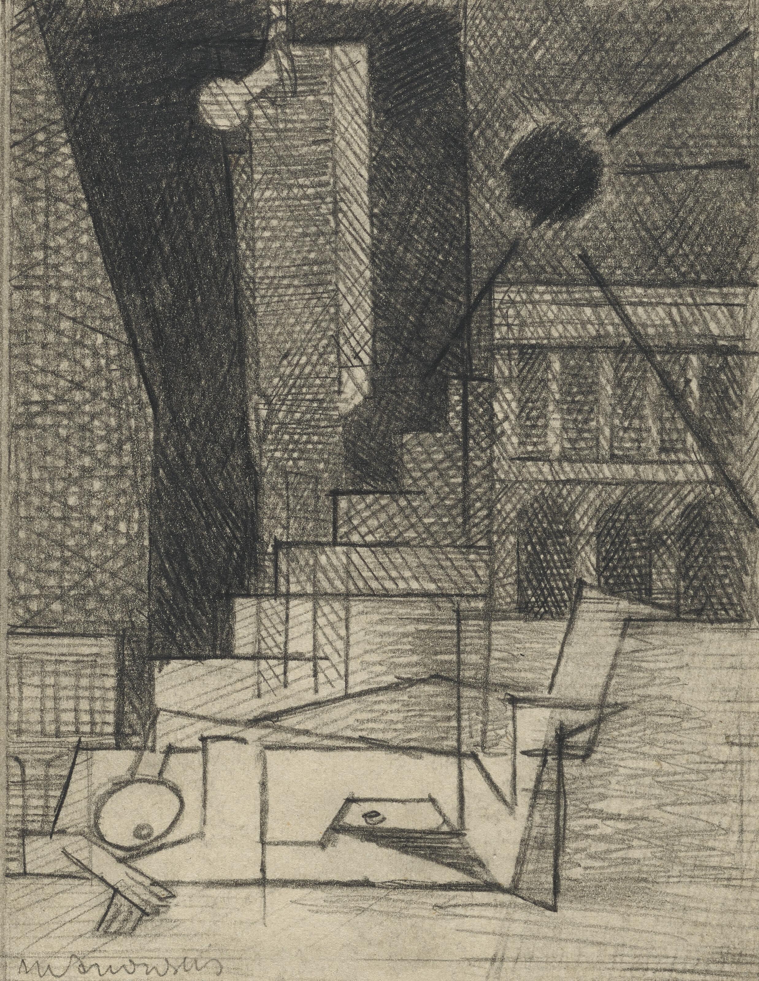 Louis Marcoussis - Dessin pour Aurélia; VII Place de la Concorde