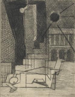 Louis Marcoussis - Dessin pour Aurélia; VII Place de la Concorde