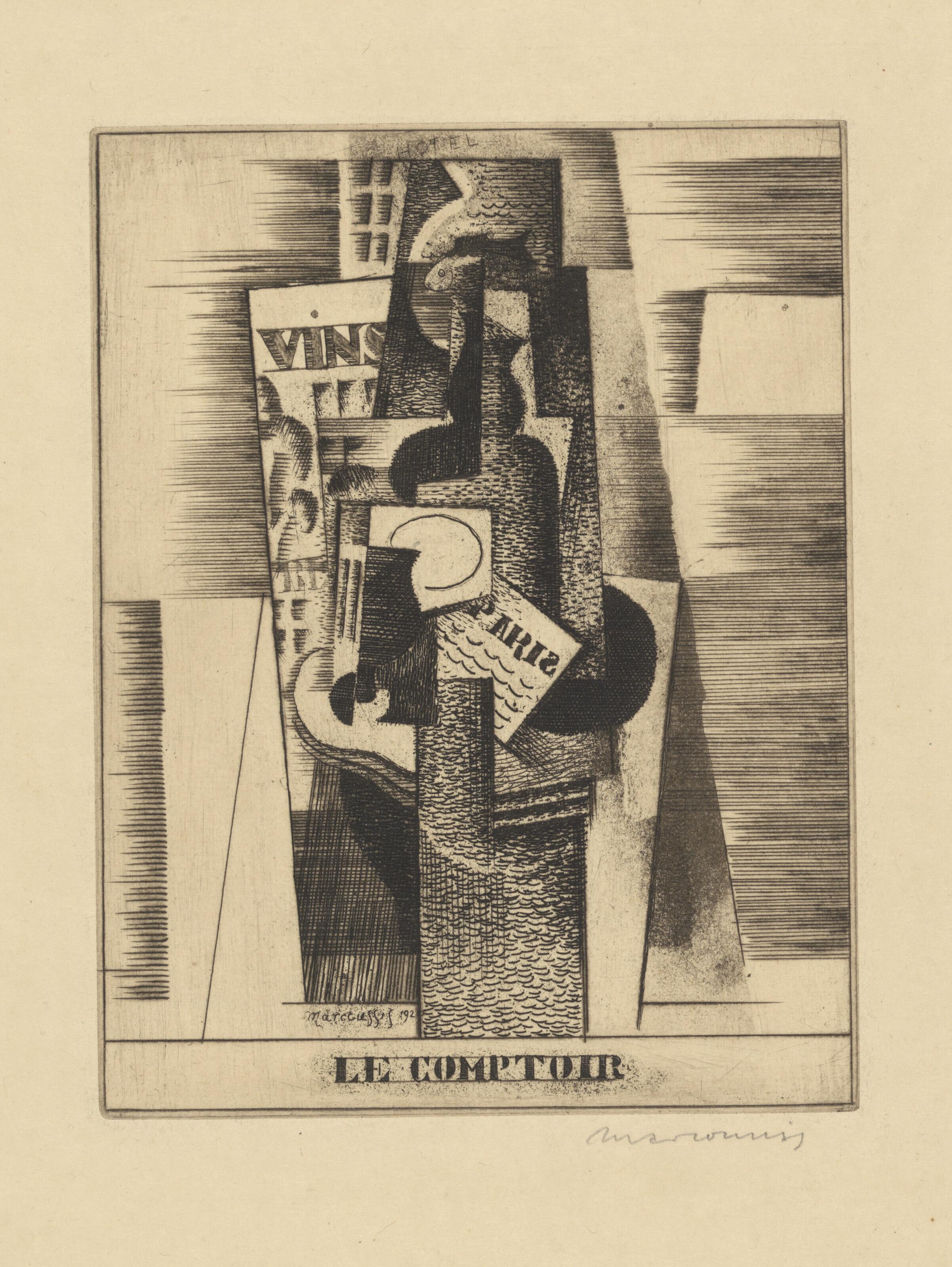 Louis Marcoussis - Le Comptoir