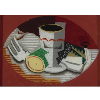 Louis Marcoussis - Nature Morte  À La Fourchette