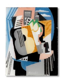 Louis Marcoussis - Nature morte à la guitare, circa 1921