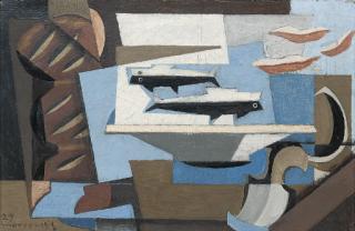 Louis Marcoussis - Pain Breton, Deux Poissons, Cuiller