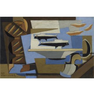 Louis Marcoussis - Pain Breton, Deux Poissons, Cuillére