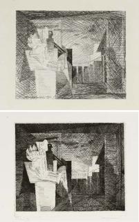 Louis Marcoussis - Planches de Salut, Jeanne Bucher, Paris, 1931 (Solange Milet 66-78; Lafranchis G. 61*, 67-77)