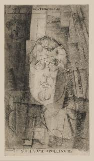 Louis Marcoussis - Portrait De Guillaume Apollinaire (Milet 33)