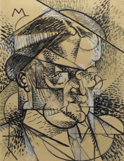 Louis Marcoussis - Portrait du poète Edouard Gazanion