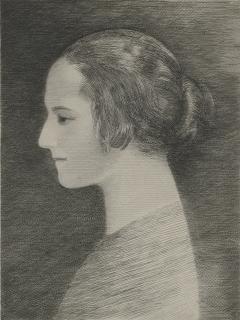 Louis Marcoussis - Profile Of Helena Rubinstein, Facing Left