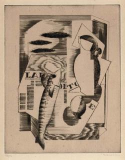 Louis Marcoussis - Viareggio (or La Dépêche de Toulouse) (Milet 45)