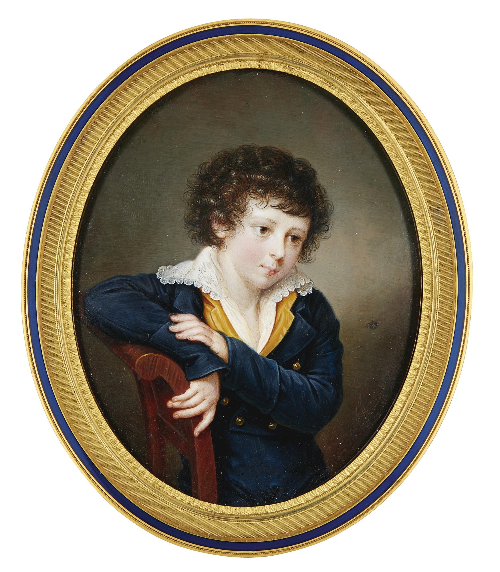 Louis-Marie Autissier - Portrait Of A Young Boy