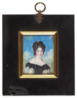Louis-Marie Autissier - Portrait of Amelia Hutt, later Lady Wyllie (1806-1891)