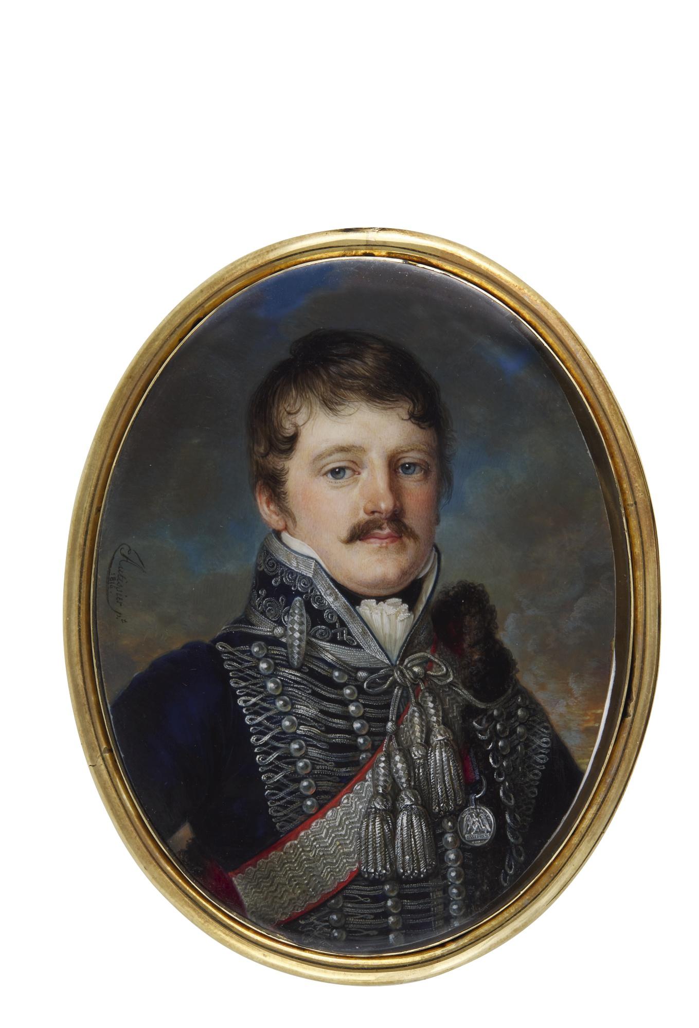 Louis-Marie Autissier - Portrait Of An Officer Of The 15Th (The King’S) Hussars