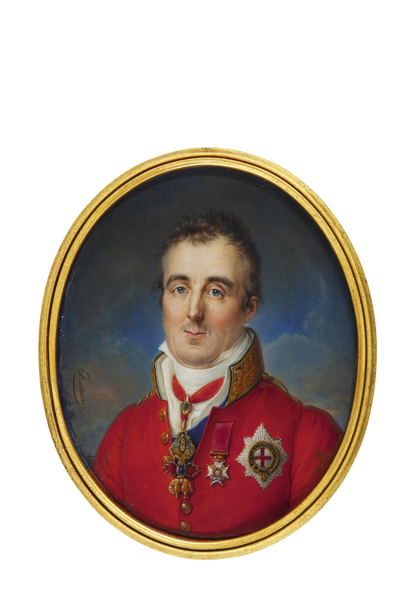 Louis-Marie Autissier - Portrait Of Arthur, 1St Duke Of Wellington (1769-1852)