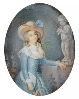 Louis Marie Sicardi - Porträt einer jungen Dame