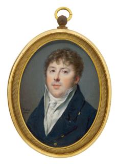 Louis Marie Sicardi - Portrait Of A Gentleman