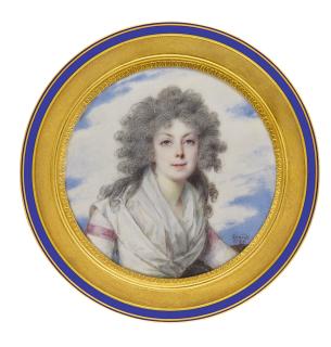 Louis Marie Sicardi - Portrait Of A Lady, Traditionally Identified As Mary, Countess Of Cork , Née Boyle