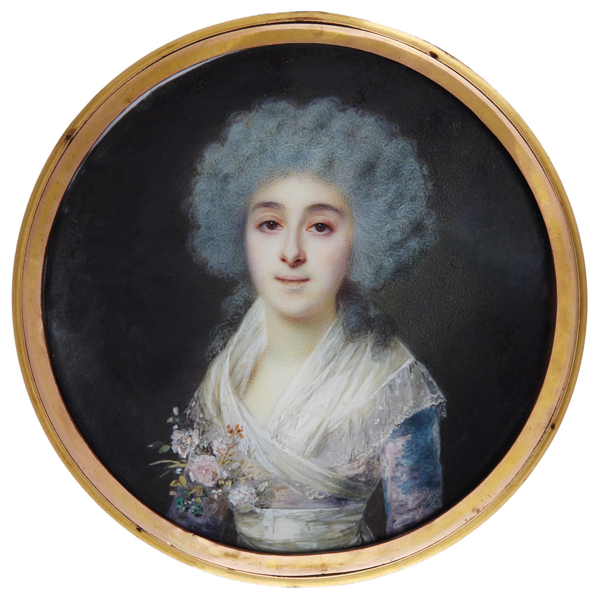 Louis Marie Sicardi - Portrait Of Madame De La Haye