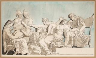 Louis Masreliez - Antique figure composition