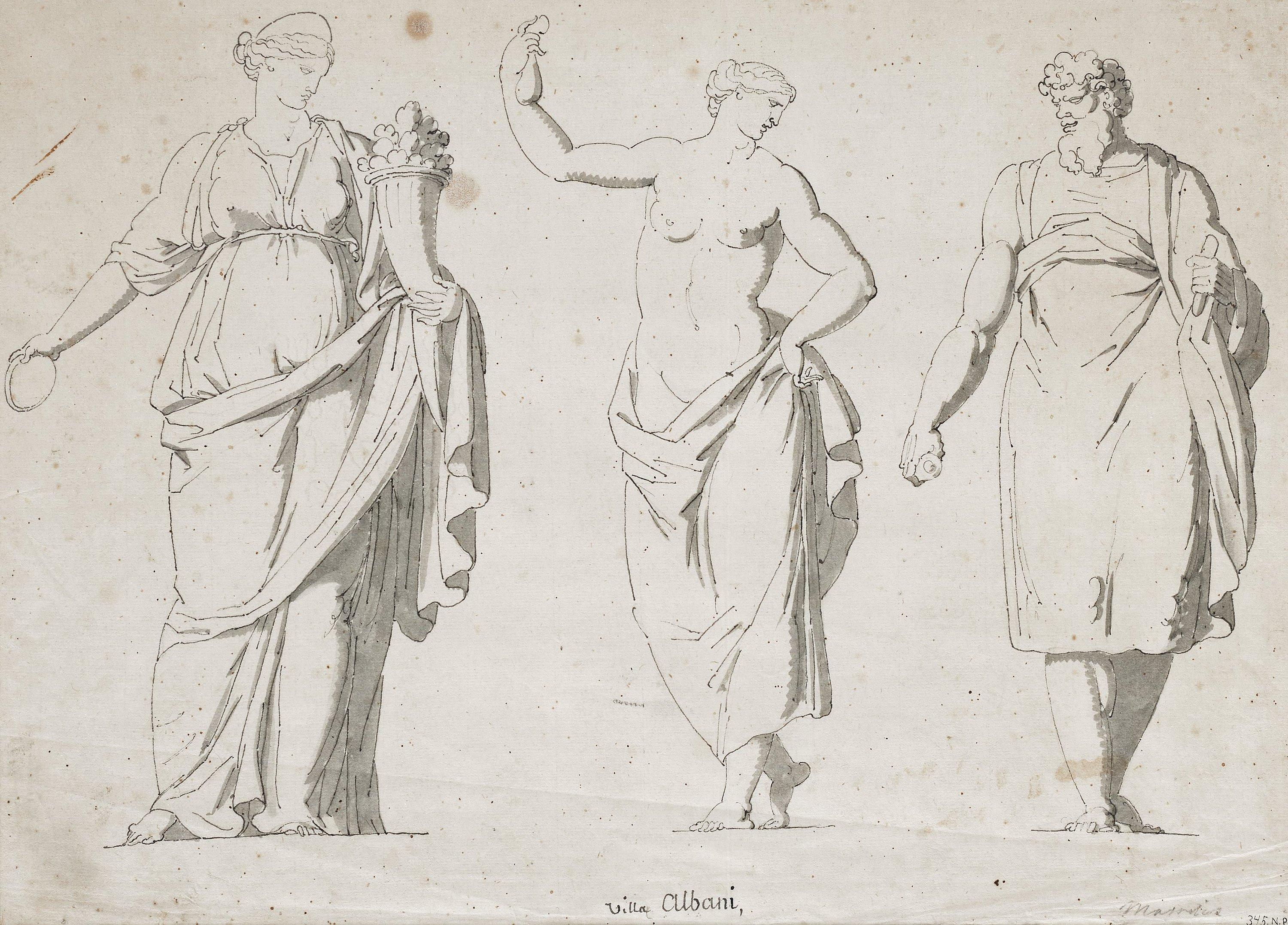 Louis Masreliez - Sculptures from Villa Albani, Rome