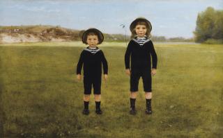 Louis-Maurice Boutet De Monvel - Bernard Et Roger À Bourrélouis-Maurice Boutet De Monvel ; Bernard And Roger In Bourré ; Oil On Canvas ; Signed, Titled And Dated Lower Left Château De Bourré 1883