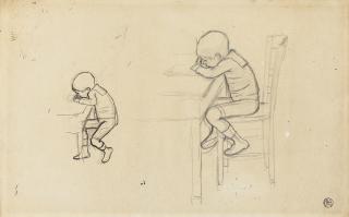 Louis-Maurice Boutet De Monvel - Etudes Pour Bernard Boutet De Monvel Enfant, Dessinant