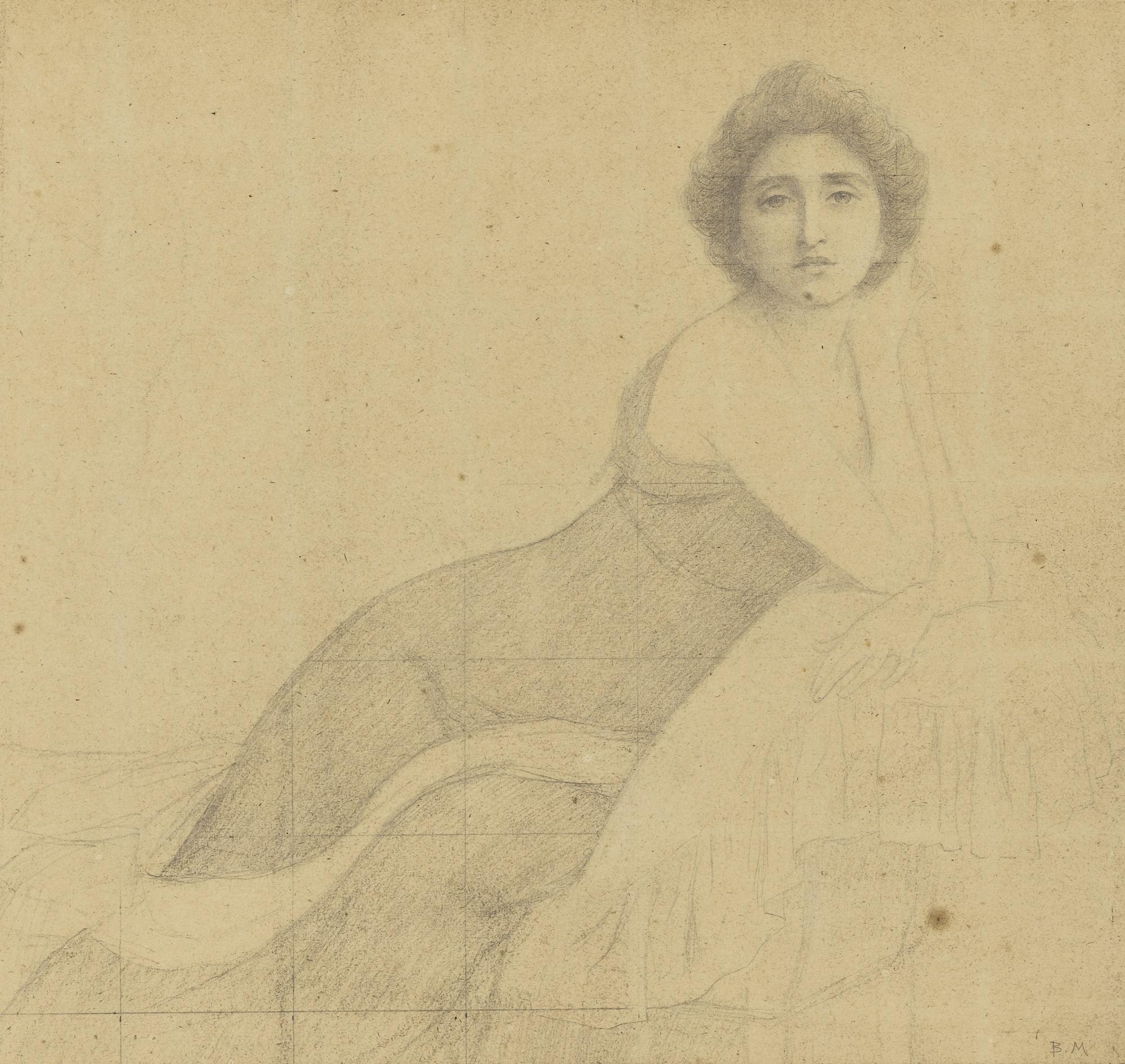 Louis-Maurice Boutet De Monvel - Etudes Pour Le Portrait De Monsieur Et Madame Benjamin Boutet De Monvel ; Portraits De Jeunes Femmes ; Le Baiser (Xavière, 1890)