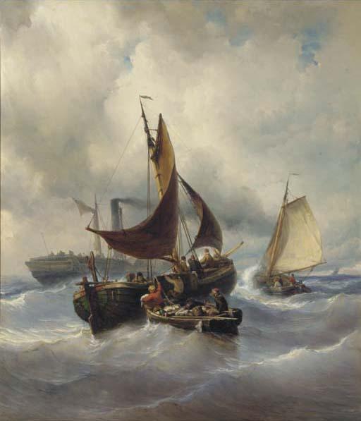 Louis Meyer - Unloading the catch in stormy weather