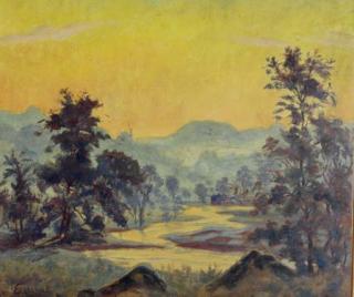 Louis Michel Eilshemius - Landscape in Yellow