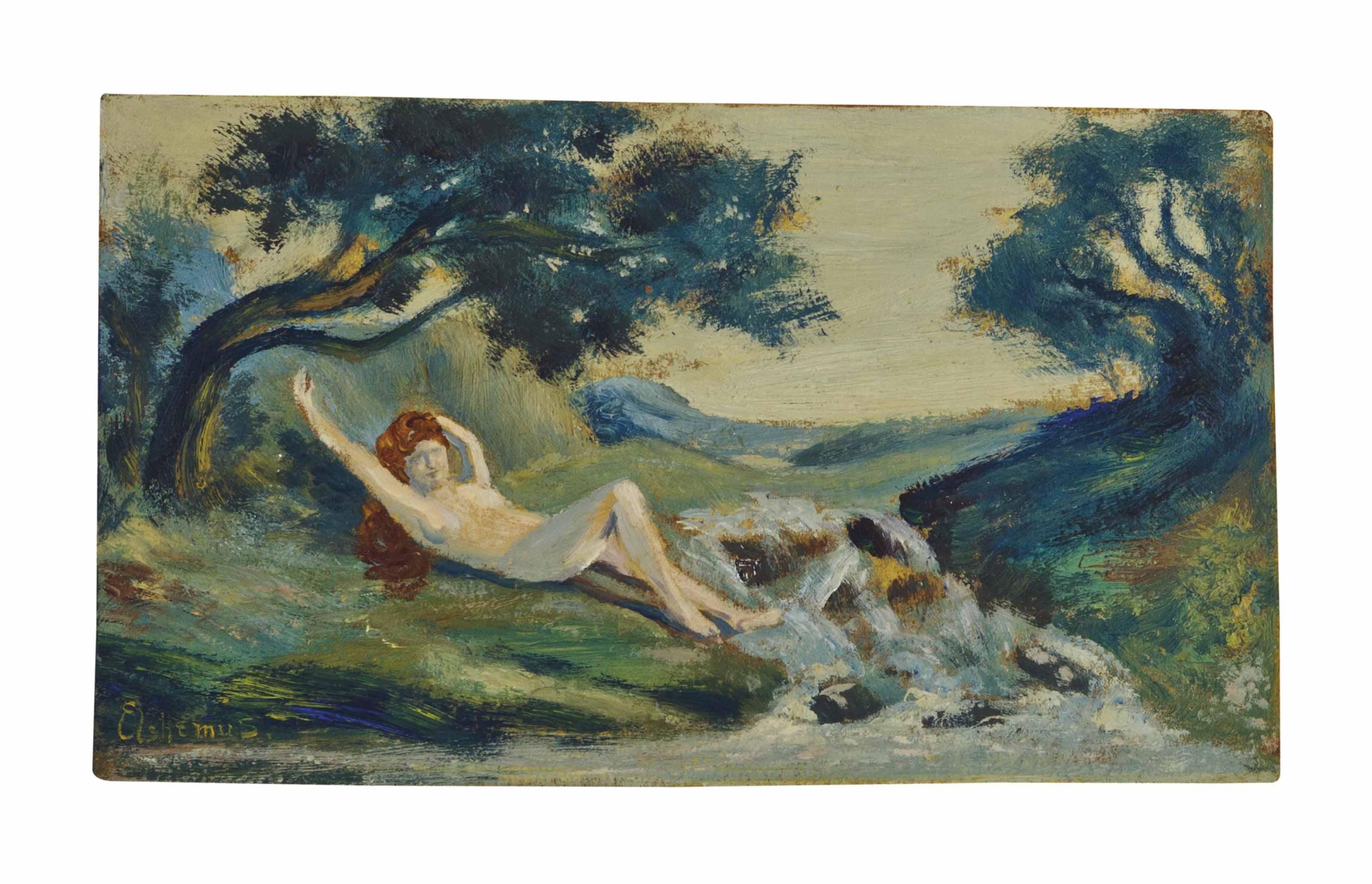 Louis Michel Eilshemius - Sun Bath