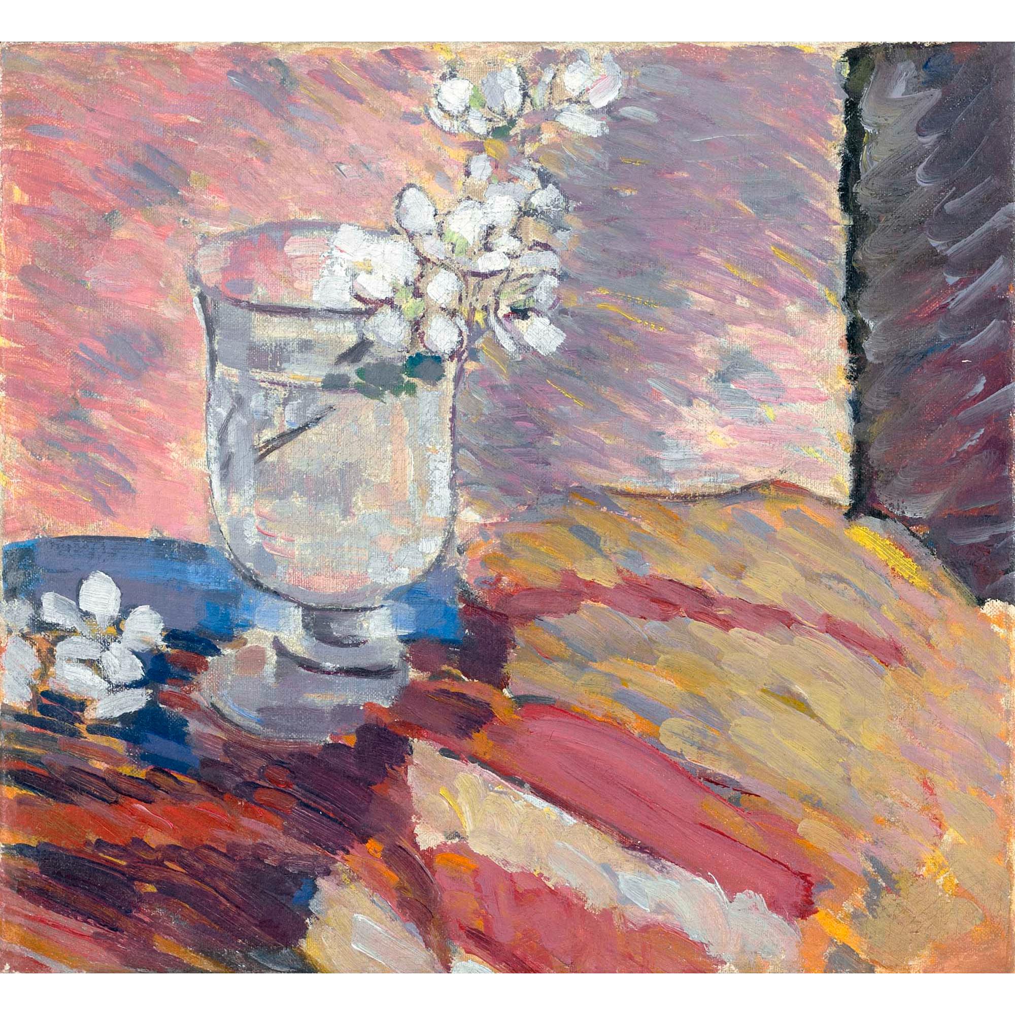 Louis Moilliet - Blütenzweige In Einem Glas Blossom Branch In A Glass