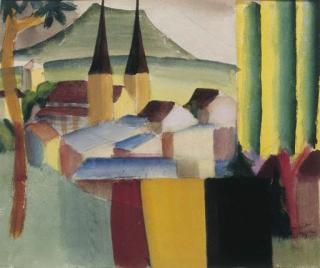 Louis Moilliet - Die Hofkirche in Luzern VI, 1919