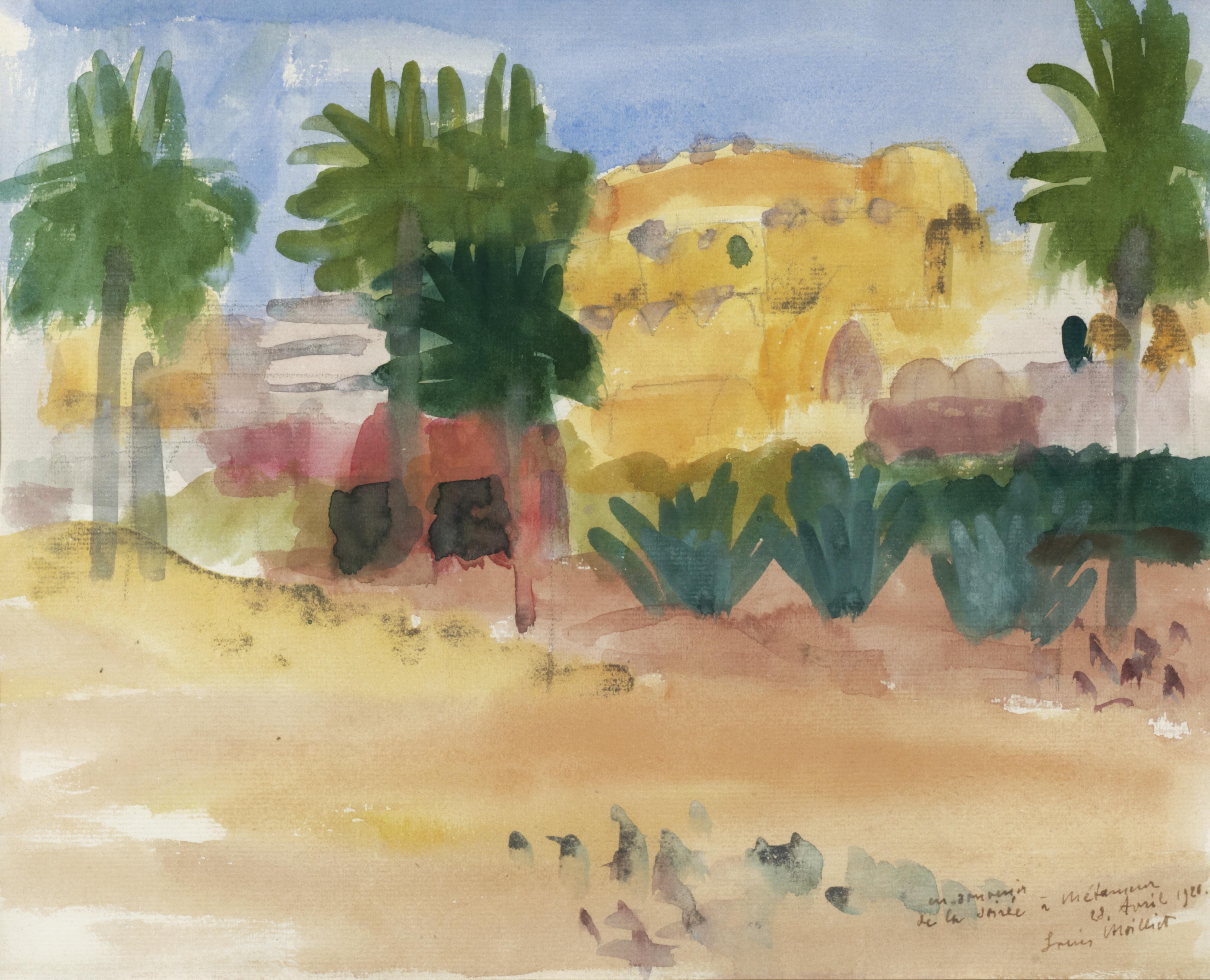 Louis Moilliet - Vue De Métameur (Tunisie), 1920 View Of Métameur (Tunisia), 1920