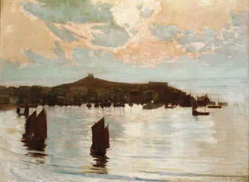 Louis Monro Grier - St Ives by Moonlight