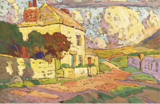 Louis Reckelbus - Paysage fauve à la maison