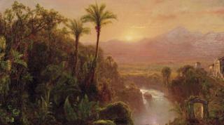 Louis Rémy Mignot - A View of a Colonial City, Ecuador