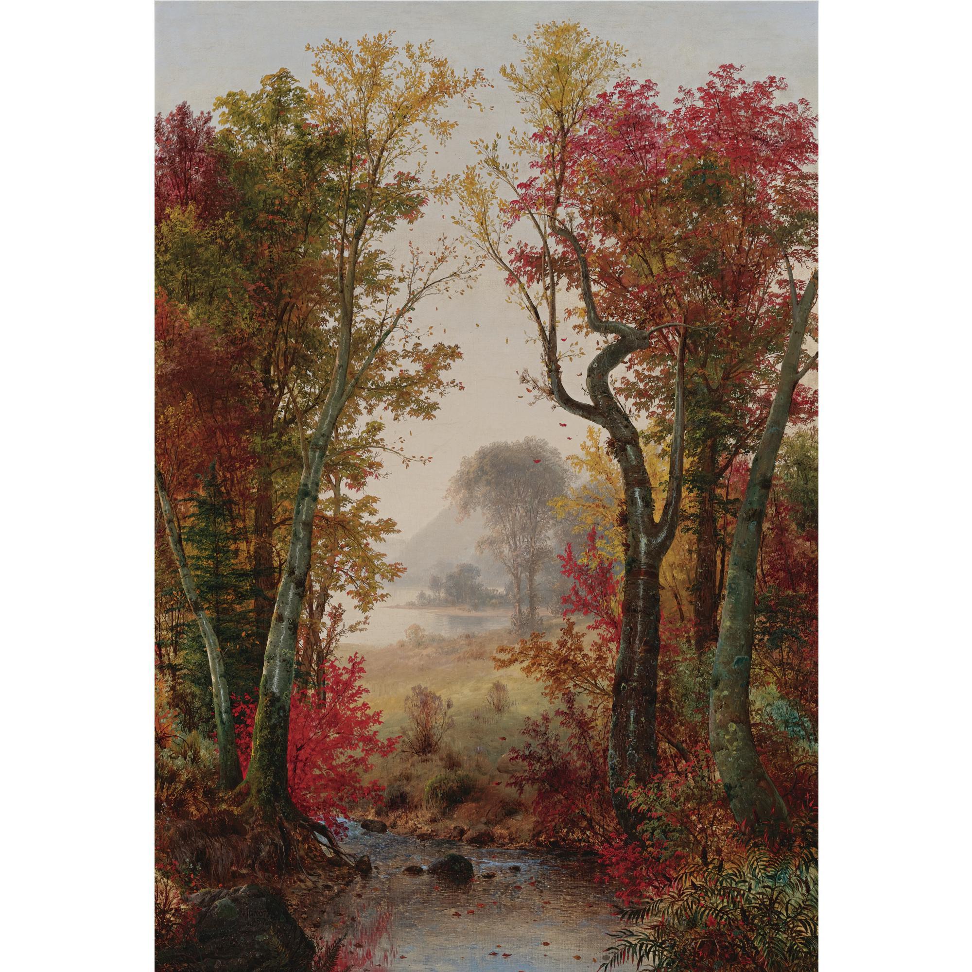 Louis Remy Mignot - Autumn Landscape