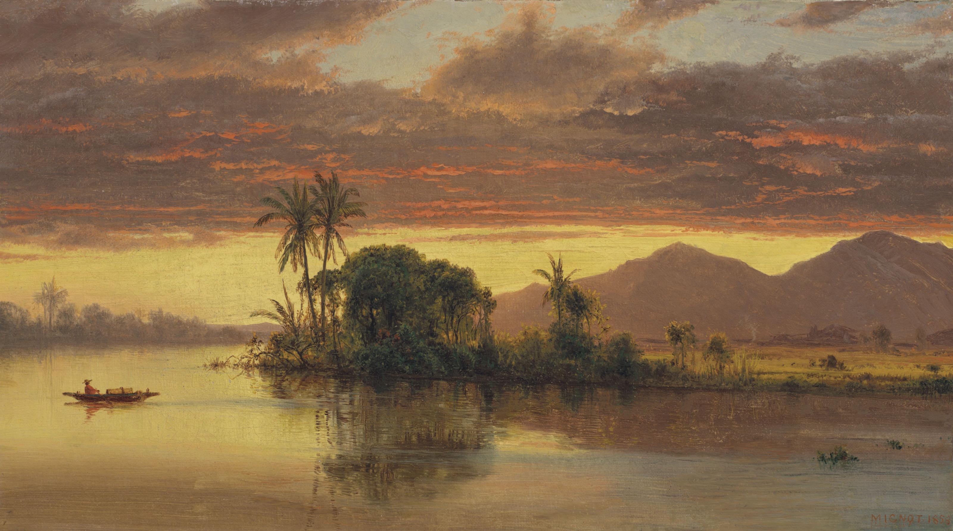 Louis Rémy Mignot - Tropical Landscape