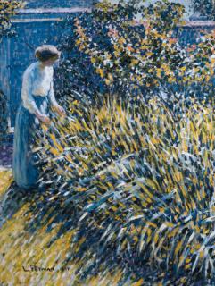 Louis Ritman - Lady in a Garden