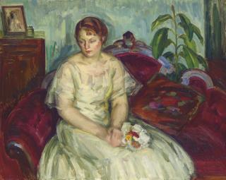 Louis Ritman - Woman In White Gown