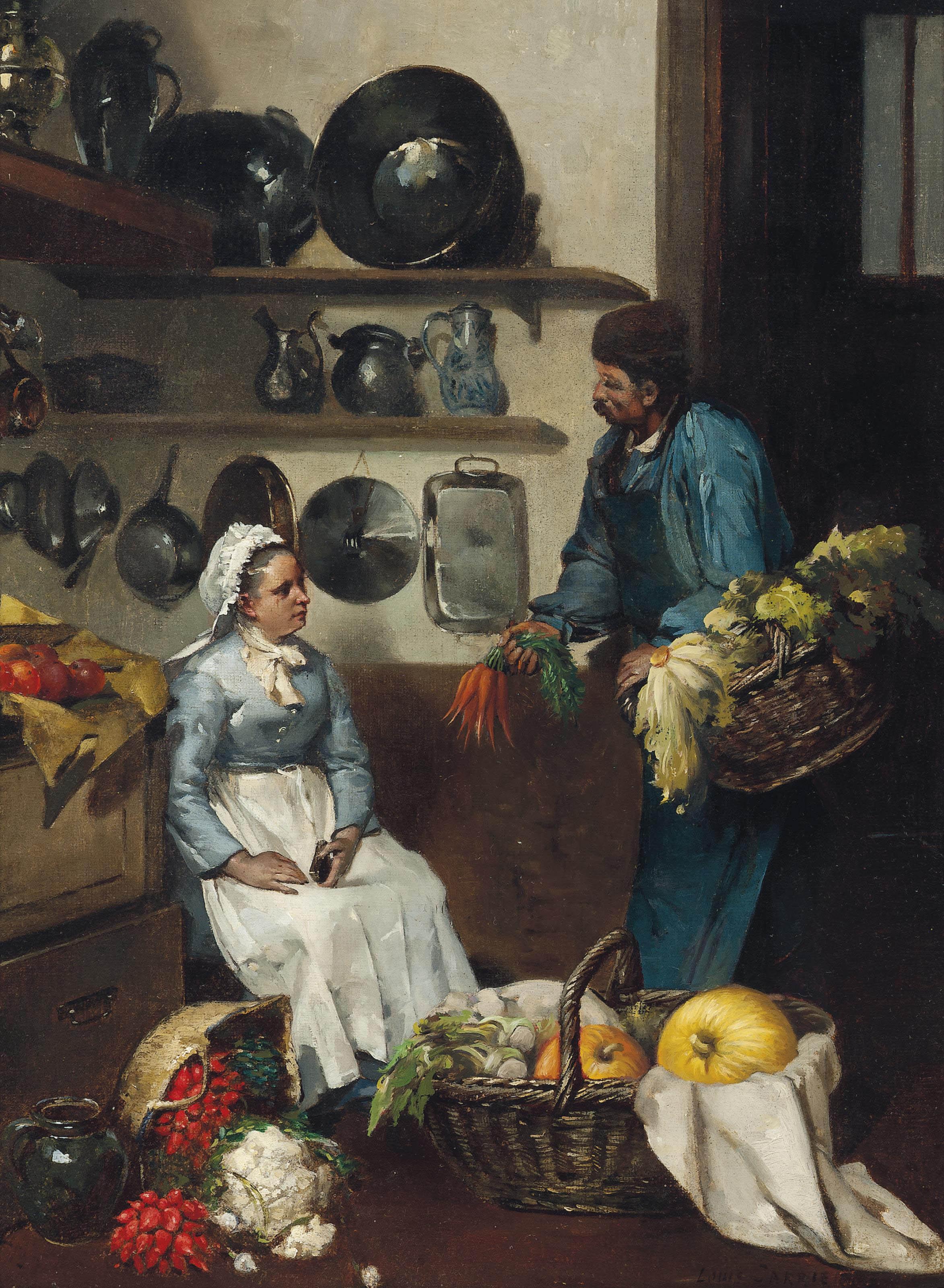 Louis Robert Carrier-Belleuse - Delivering Groceries