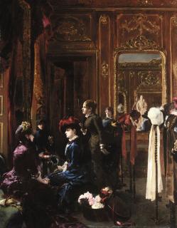 Louis-Robert Carrier-Belleuse - Fashion Salon In Paris