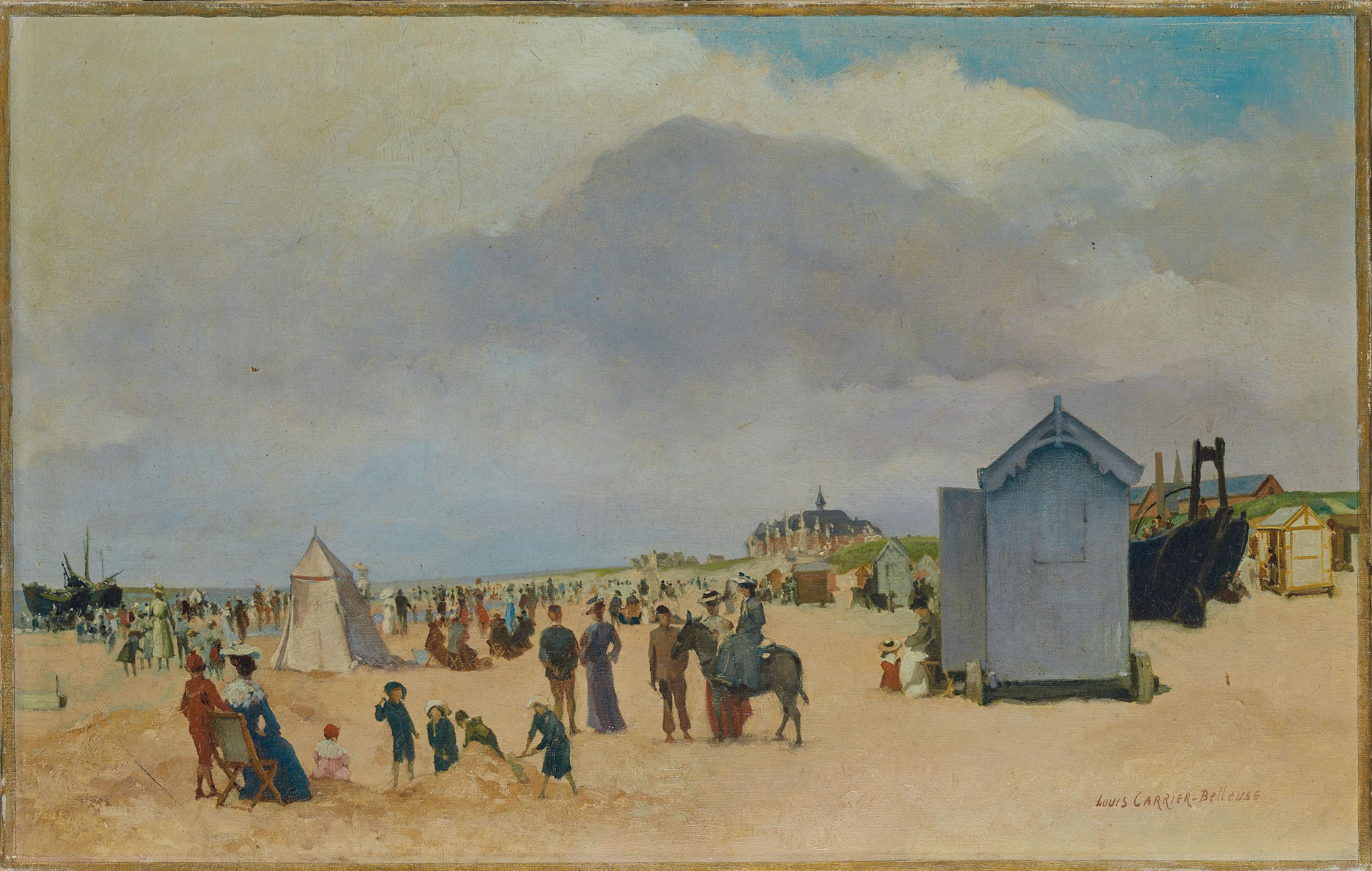 Louis-Robert Carrier-Belleuse - Plage normande