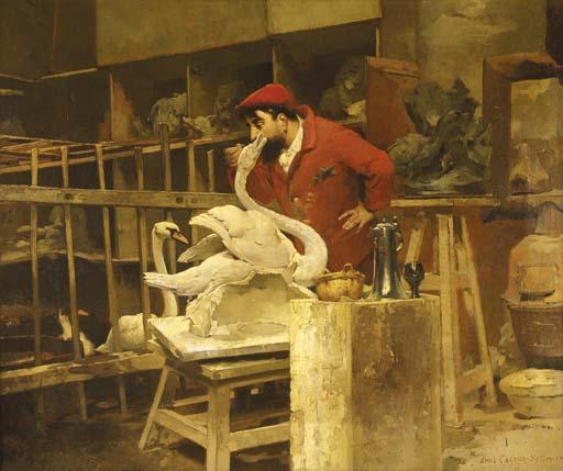 Louis-Robert Carrier-Belleuse - The Animal Sculptor
